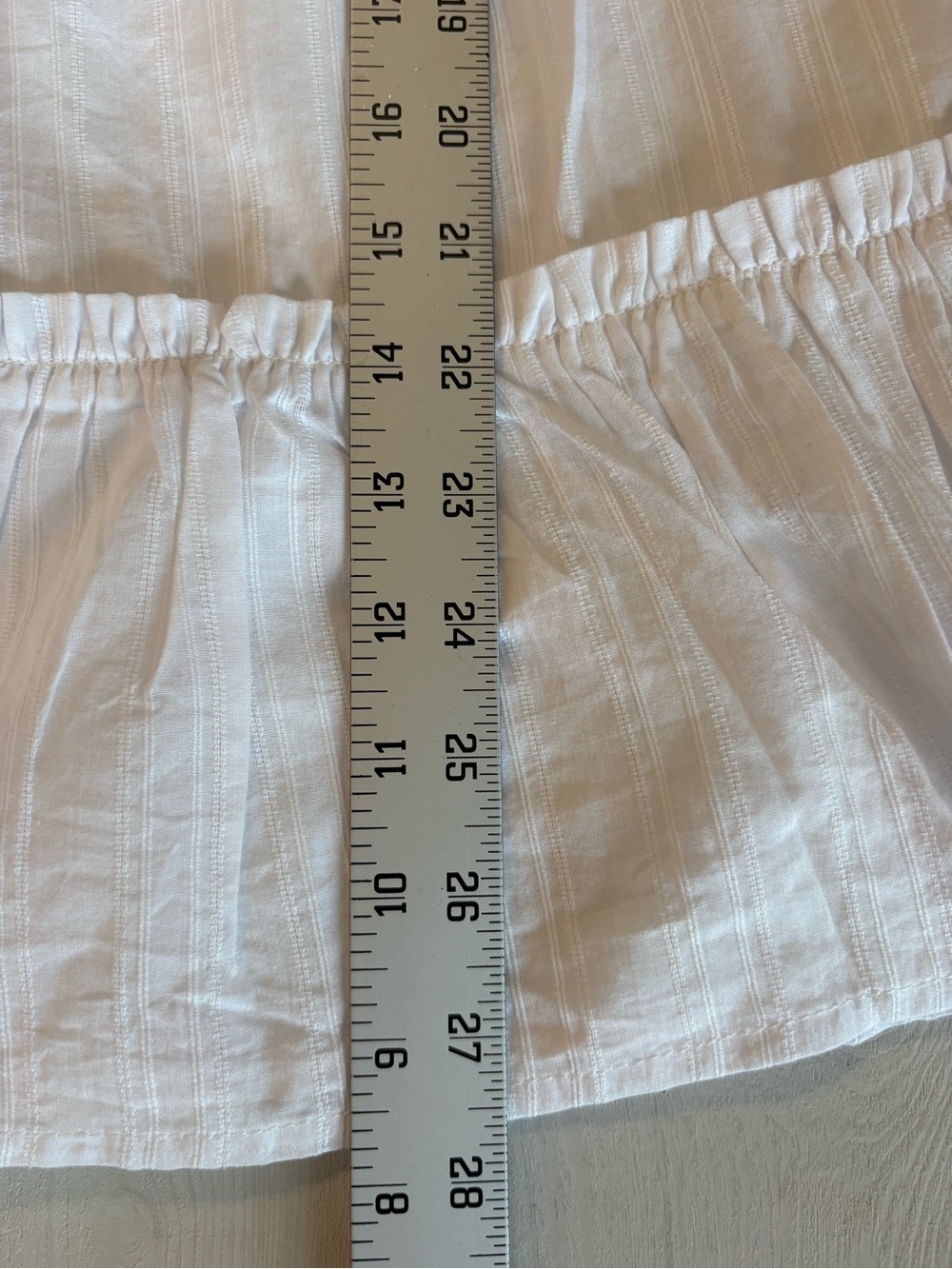 Wonderly White Ruffle-Sleeve Boho Peasant Style Tiered Ruffle Blouse Size XXL - Picture 9 of 9